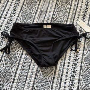 Ann Cole Black Bikini Bottom with Side Ties